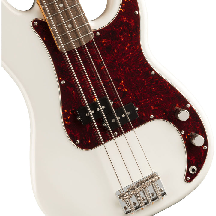 Squier Classic Vibe '60s Precision Bass Laurel Fingerboard Electric Bass Guitar - Olympic White