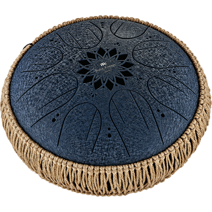 Meinl Sonic Energy Medium Octave Steel Tongue Drum, C Minor, Navy Blue