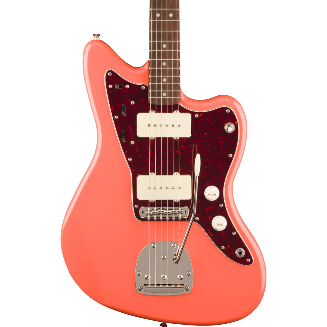 Squier Classic Vibe '60s Jazzmaster, Laurel Fingerboard,  Tortoishell Pickguard (Tahitian Coral)