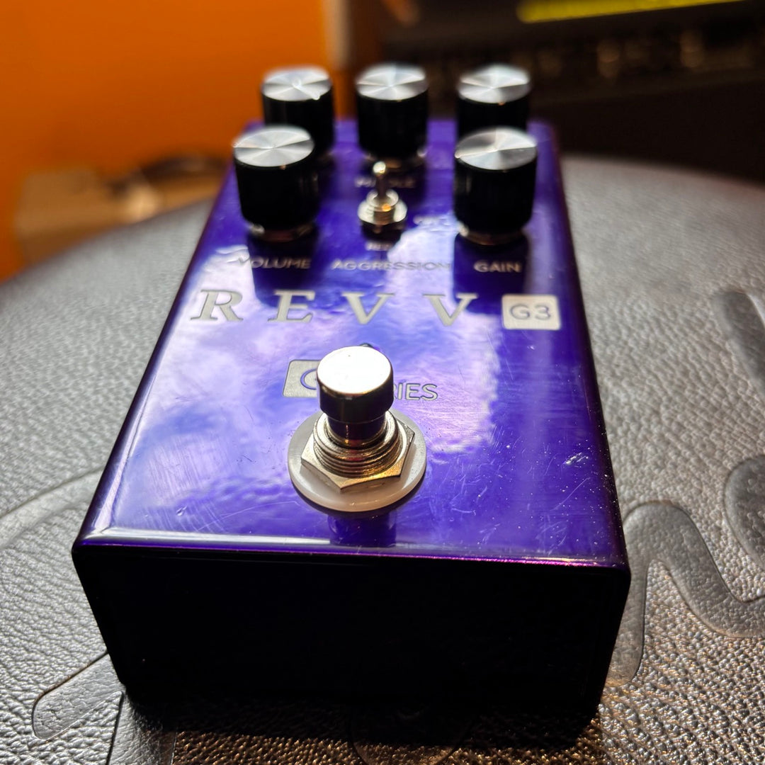 Revv - G3 Overdrive - Distortion w/ Box  (V1 - Purple) - USED