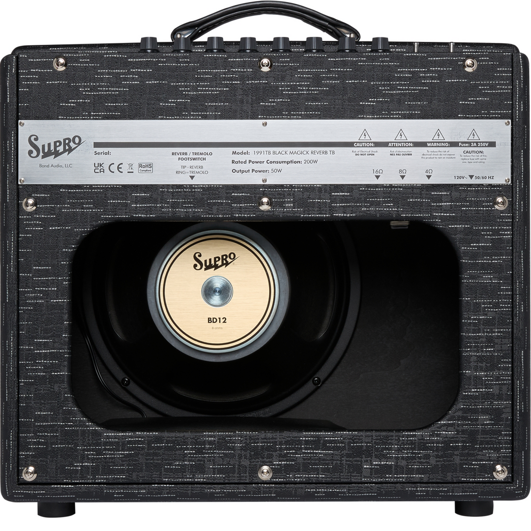 Supro 1991TB 35W Black Magick Reverb Tyler Bryant Signature Guitar Amp Combo - 1x12"