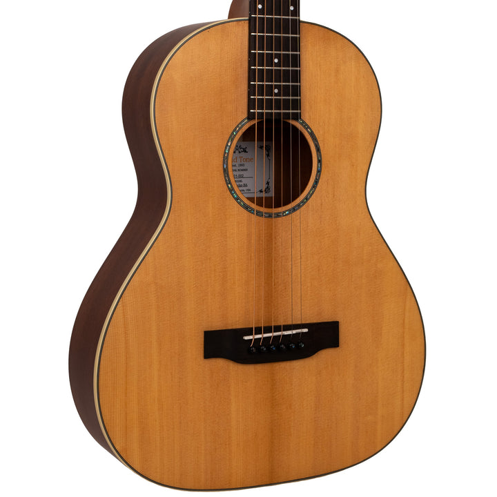 Gold Tone The Parlor: Acoustic-Electric All Solid Wood Guitar with Bag - Satin Natural