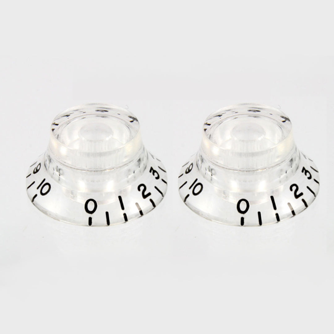 Allparts PK-0140 Set of 2 Vintage-style Bell Knobs Amber