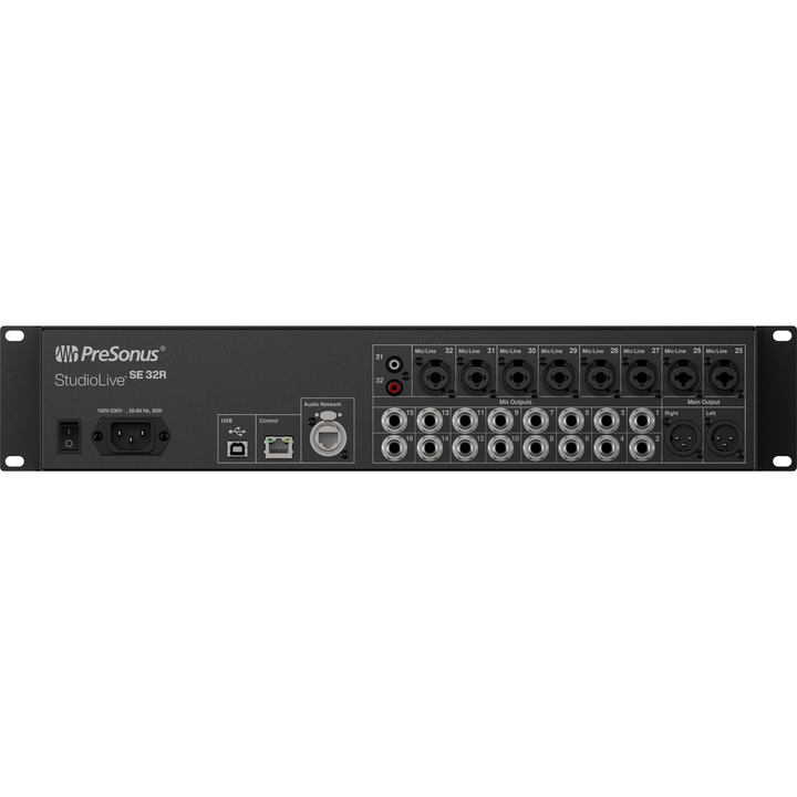 Fender STUDIOLIVE-SE32R StudioLive Series III SE 32R 40-channel Digital Rack Mixer and Recording Interface