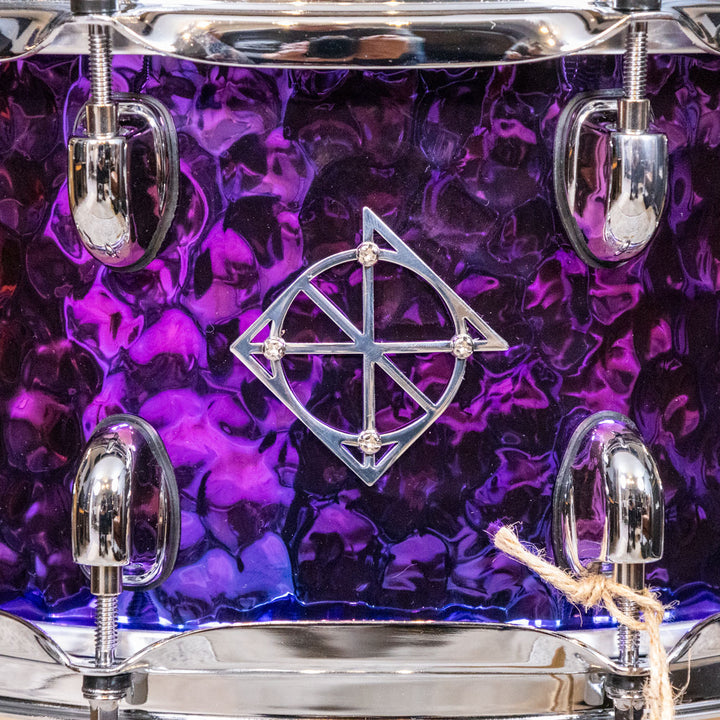 Dixon PDSCST654PTS Cornerstone 6.5 x 14 Hammered Steel Snare - Purple