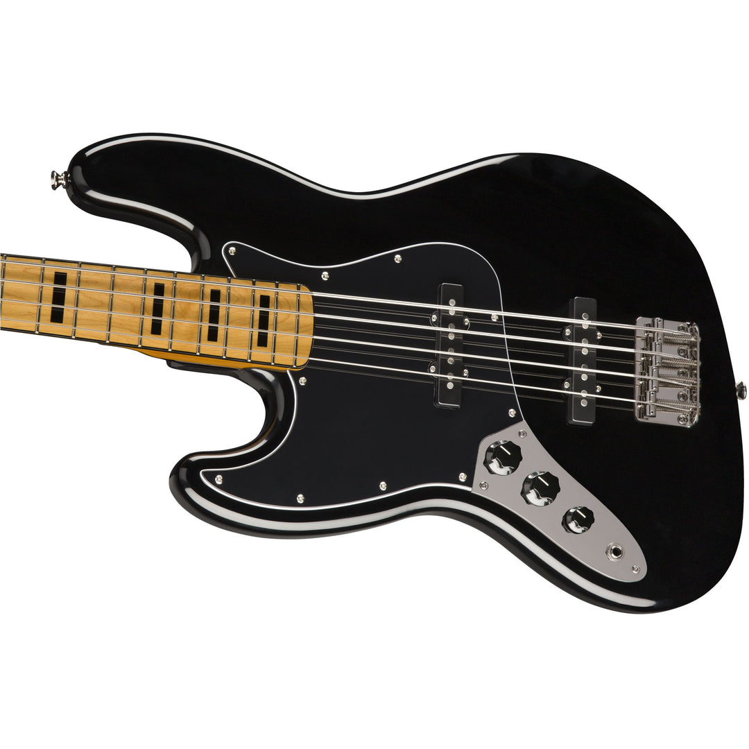 Squier Classic Vibe '70s Jazz Bass V Maple Fingerboard Electric Bass Guitar Left-Handed - Black
