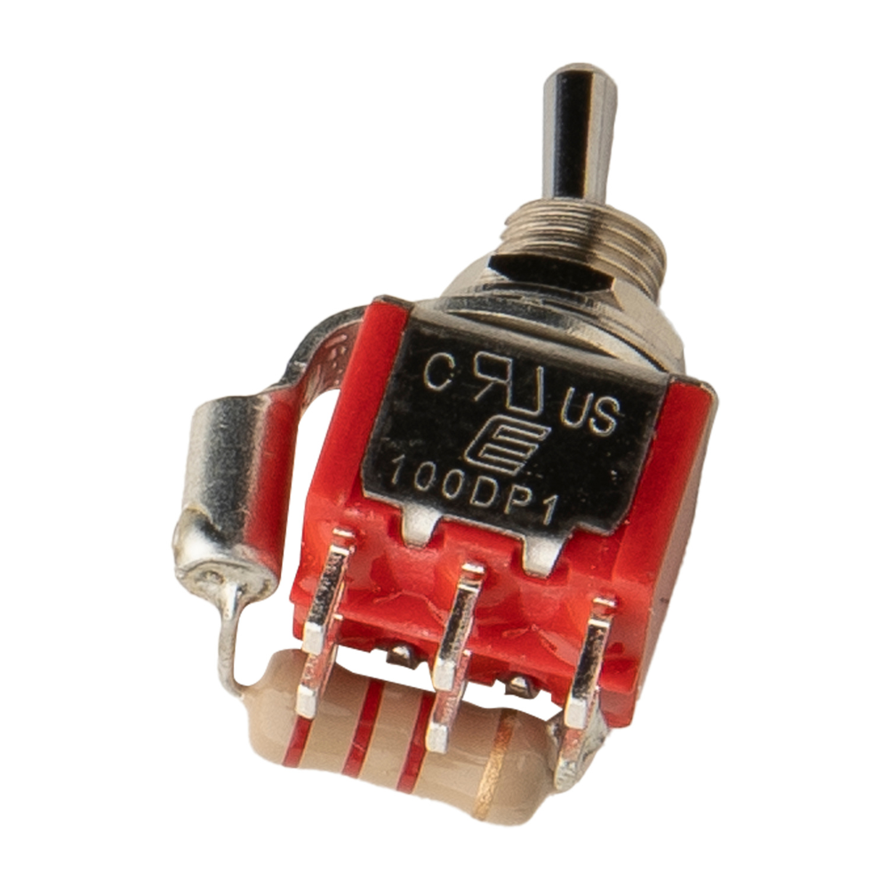 PRS Mini Toggle - DPDT .200" with 2.2K Ohm, Surface Mount