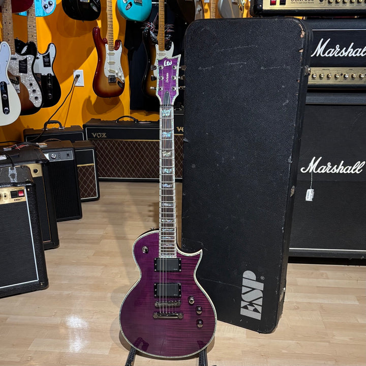 ESP LTD - EC1000 FM Trans Purple w/ EMG 60-81's & ESP Molded Hard Shell Case (2008) (Used - Consignment)