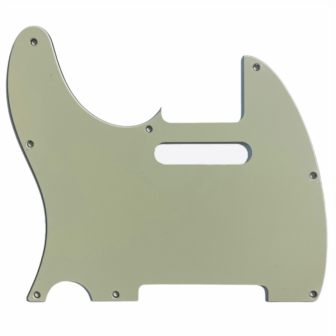 Allparts PG-0562 8-hole Pickguard for Telecaster® Mint Green 3-ply (MG/B/MG) .090 (Left-Handed)
