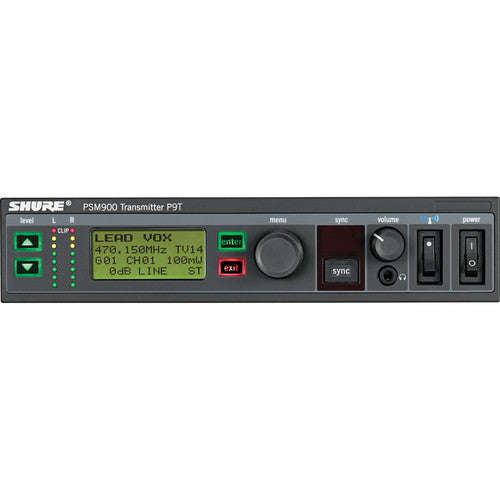 Shure P9T Wireless Transmitter for PSM900 Monitoring System Twin Pack G20: 488 - 512 MHz