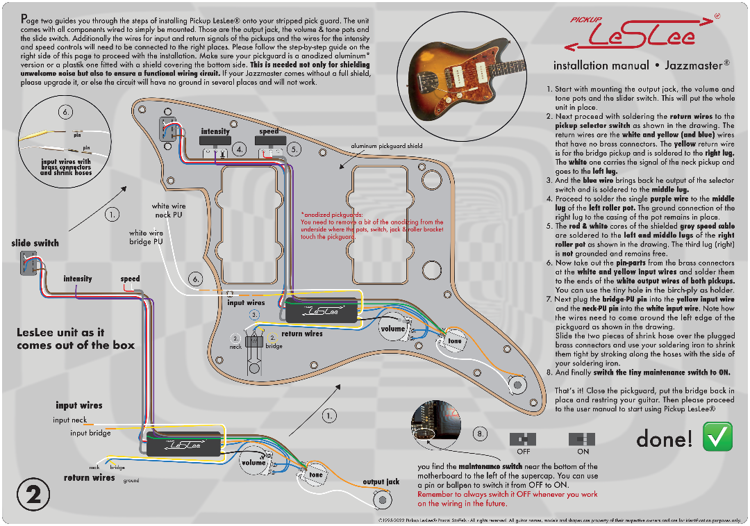 Allparts EP-0990-000 Pickup Leslee for Jazzmaster