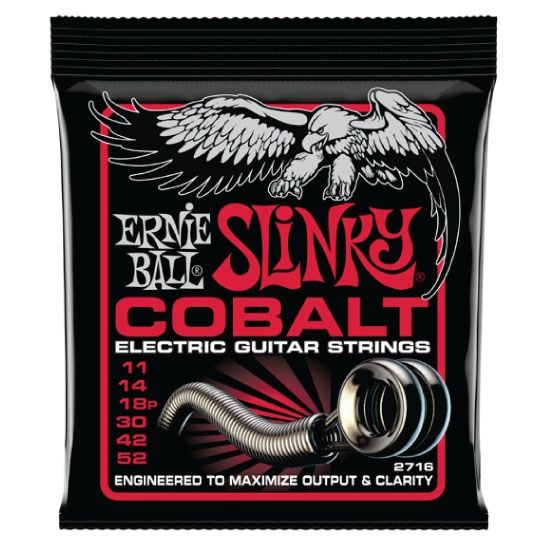 Ernie Ball Burly Cobalt Slinky Electric Guitar Strings - 11-52