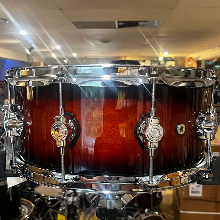 DW- DDLG0614SSTB - DW DESIGN SERIES SNARE DRUM - 6X 14-inch - Tobacco Burst