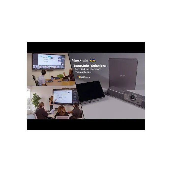ViewSonic UMB202  3-in-1 4K Video Bar System, 120° Lens, 11W Speaker, 6-Mic Array, for Microsoft Teams Rooms