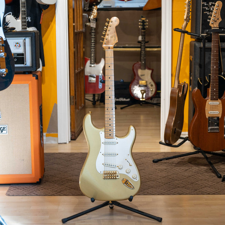 Fender - 50th Ann. LTD Edition Stratocaster (Maple - Aztec Gold)  w/ Tweed Fender Bag - MIM - 2020 -USED Electric Guitar