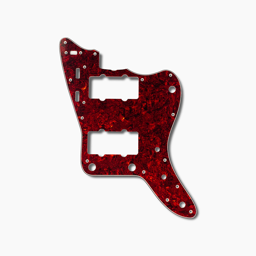 Allparts PG-0582 13-hole Pickguard for US Jazzmaster® Red Tortoise 3-ply (RT/W/B) .090