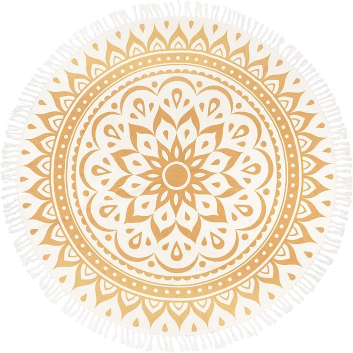 Meinl Floral Design Meditation Rug - Vintage Gold