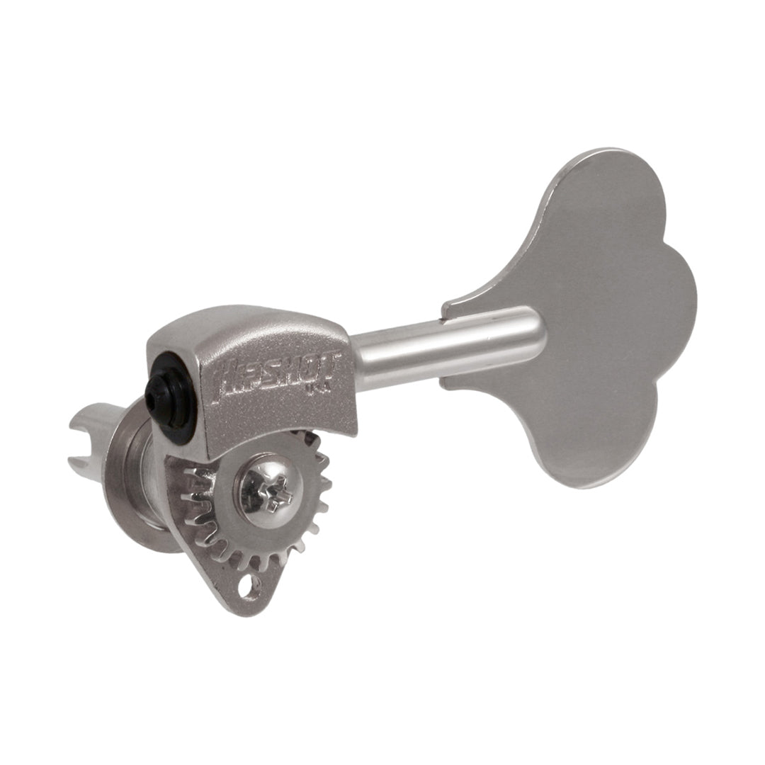 Allparts TK-7755 Hipshot Ultralite Clover Leaf Bass Key Nickel