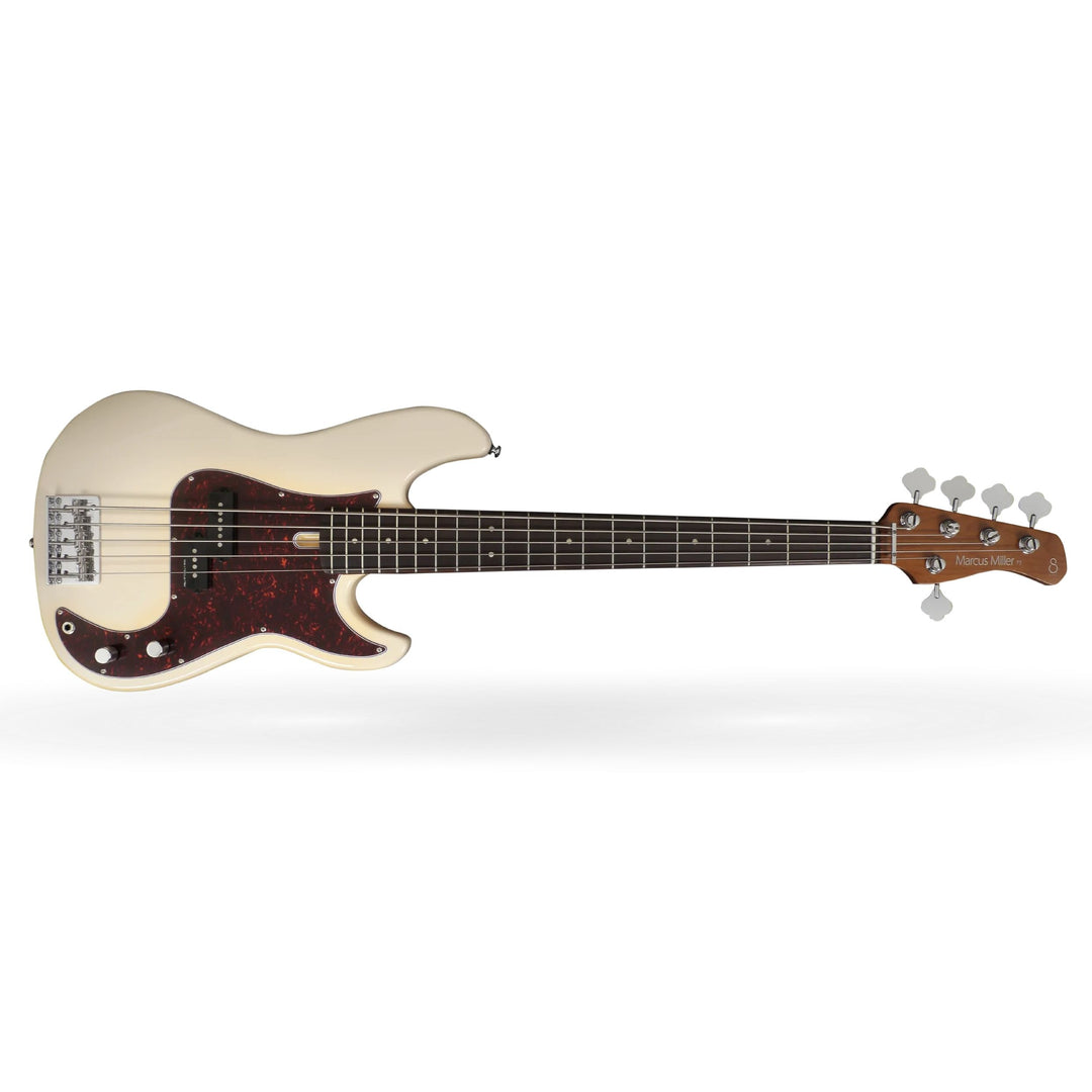 Sire Marcus Miller P5R Alder 5-String Electric Bass Guitar (Vintage White)