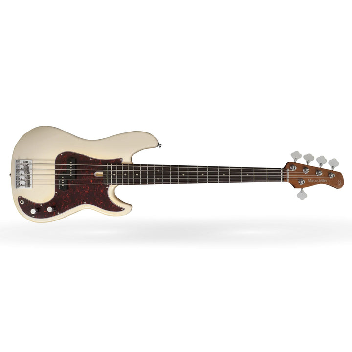 Sire Marcus Miller P5R Alder 5-String Electric Bass Guitar (Vintage White)