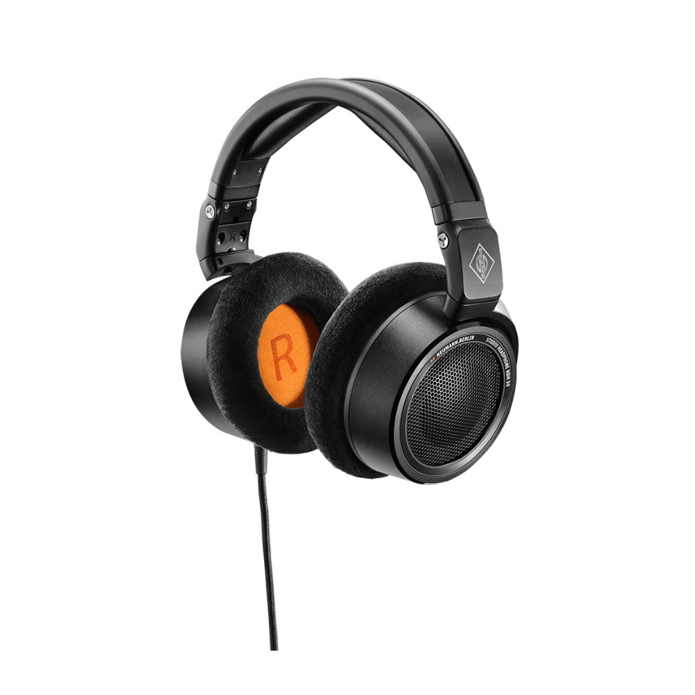 Neumann NDH 30 Black Edition Open back  Studio Headphone - Black w/ Silver & Orange Trim