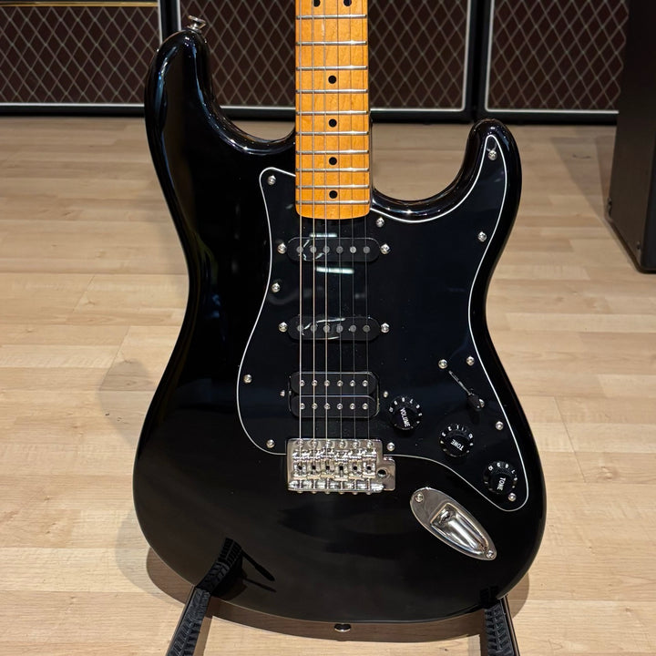 Squire - CV '70's Strat HSS w/ DiMarzio DP-100 Bridge P-up Up Grade & Gig Bag (Black-2023) - USED