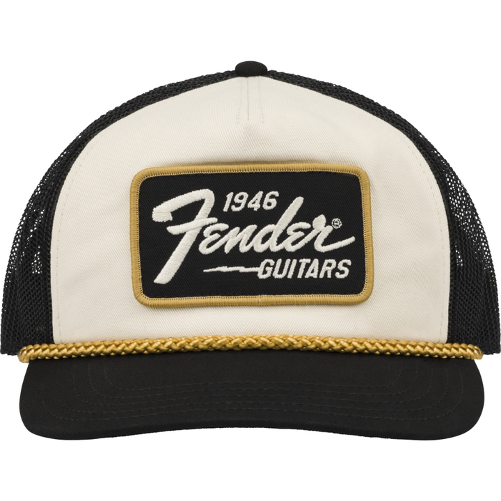Fender 9122421201 Fender® 1946 Gold Braid Hat - Cream/Black