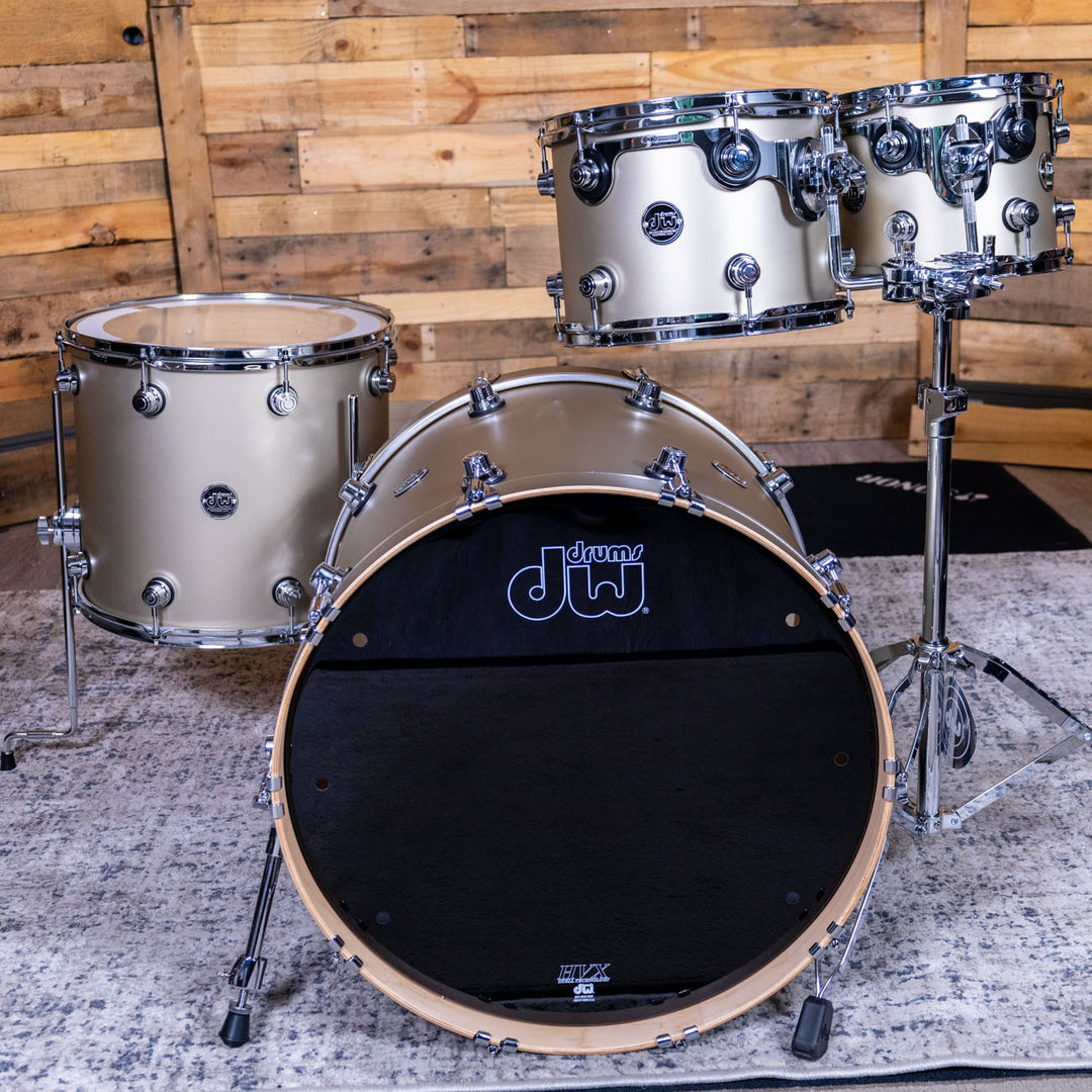 DW Performance Series 4-Piece Shell Pack - Hard Satin Lacquer - Gold Mist