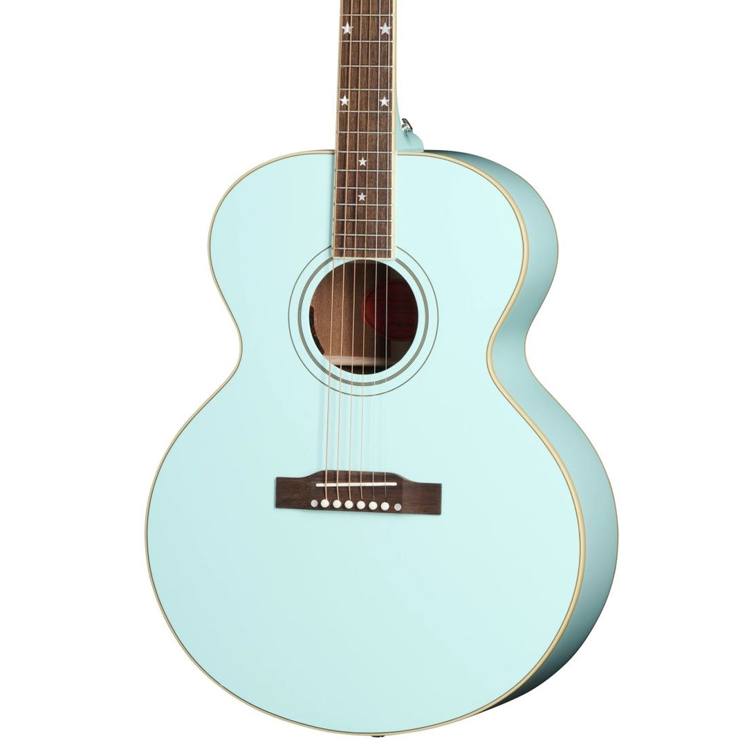Epiphone J-180 LS Acoustic/Electric Guitar with Hardshell Case - Kerry Green
