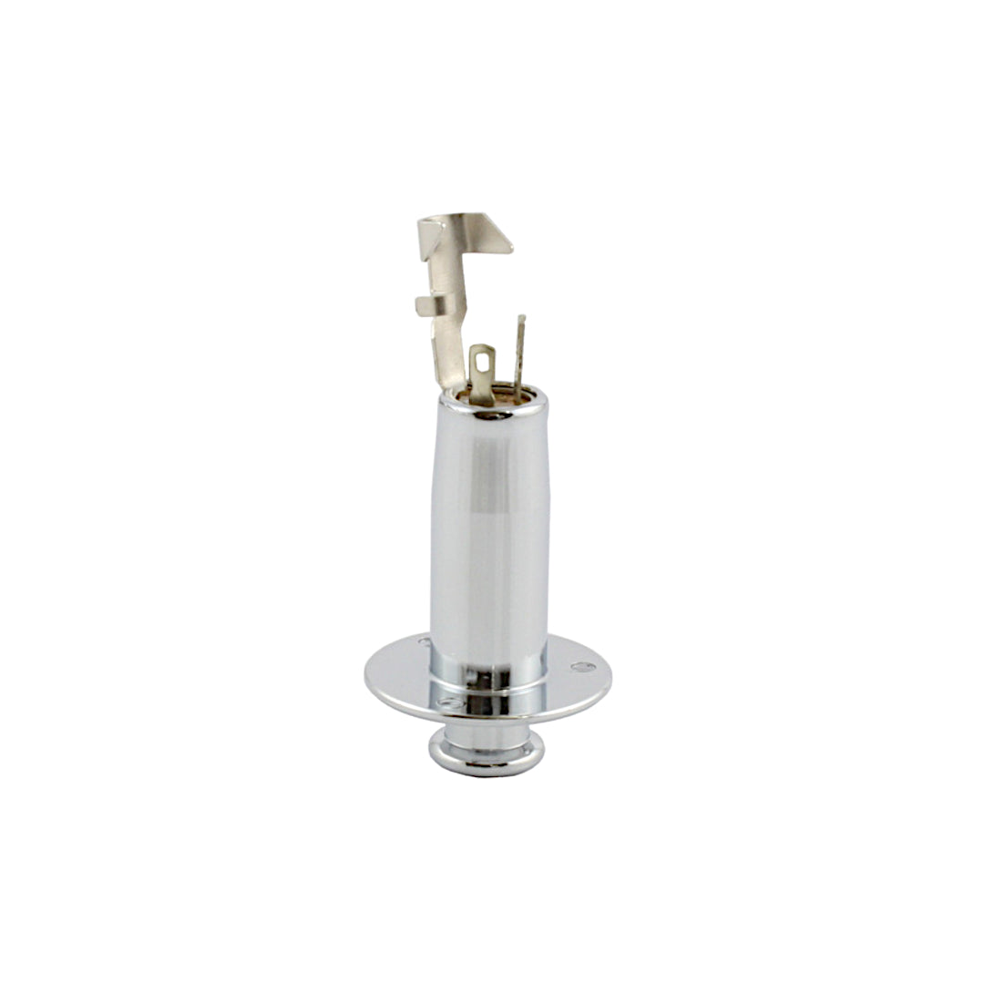 Allparts EP-4605-B10 Chrome Acoustic End Pin Jack - 25 Piece Bulk Pack
