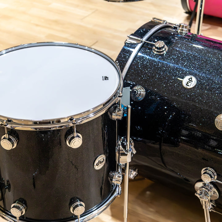 DW Collector's Series Maple Mahogany Black Ice Drum Tom Pack Drum Set