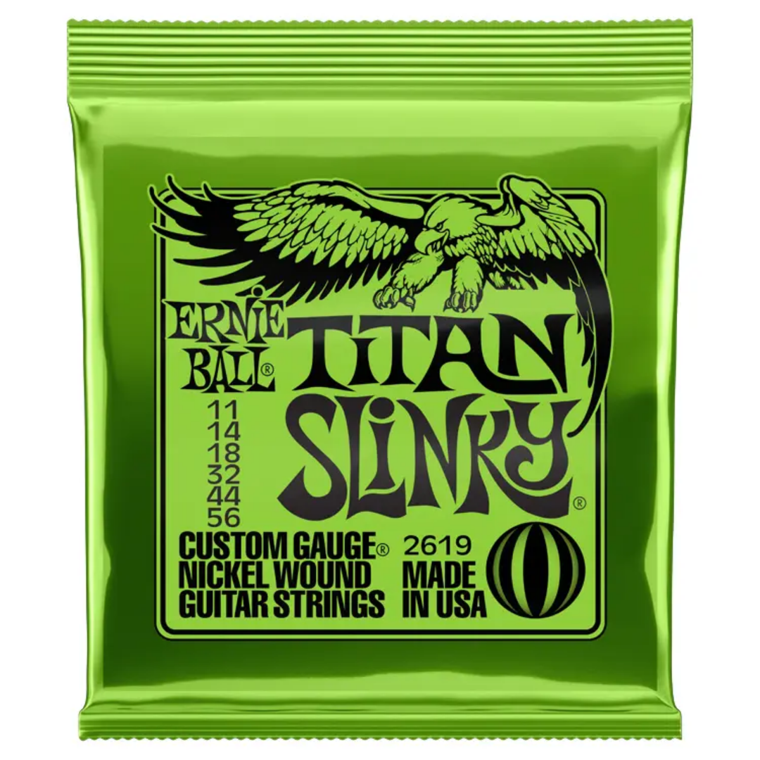 Ernie Ball 2619EB Slinky Nickel Wound Electric Guitar Strings - Titan Slinky (11-56)