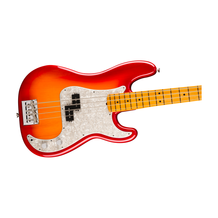 Fender American Professional Precision Bass Maple Fingerboard Electric Bass (Aged Cherry Burst)