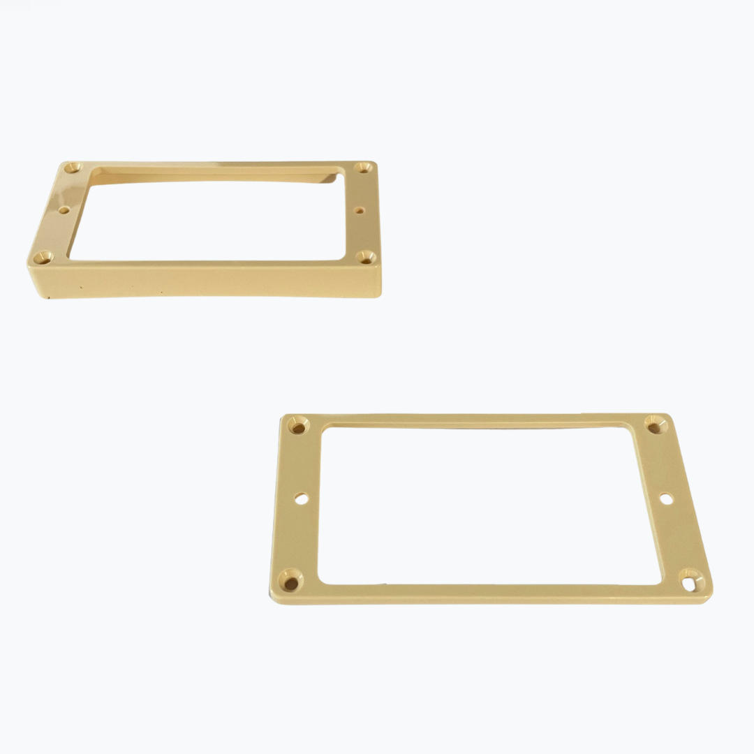 Allparts PC-0733 Curved Neck and Bridge Humbucking Pickup Ring Set Cream