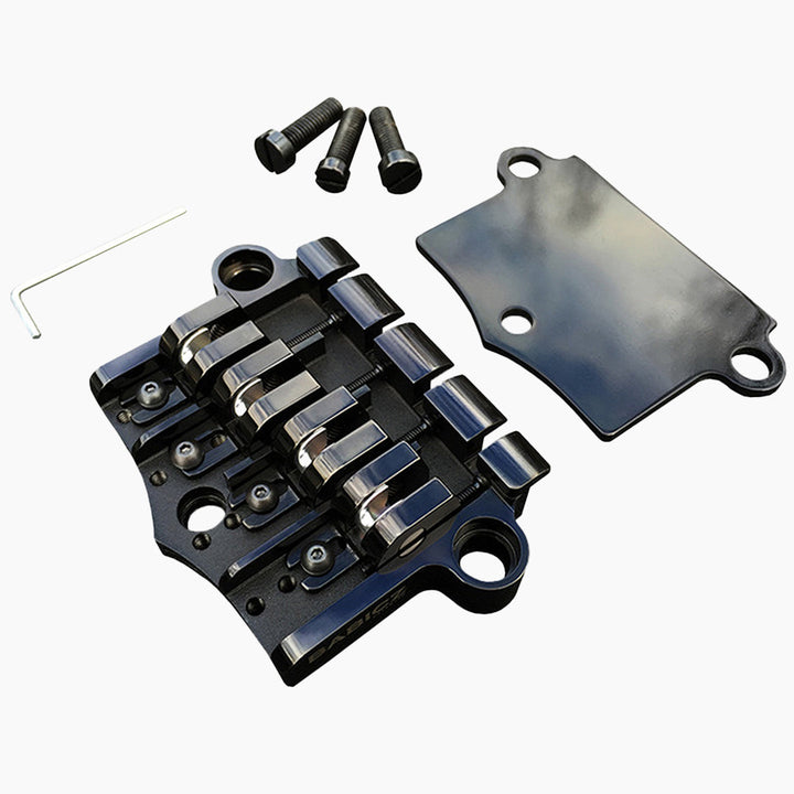 Allparts BB-3566-003 - Babicz Full Contact FCH 3PT BASS BRIDGE, 4 String W/SHIM