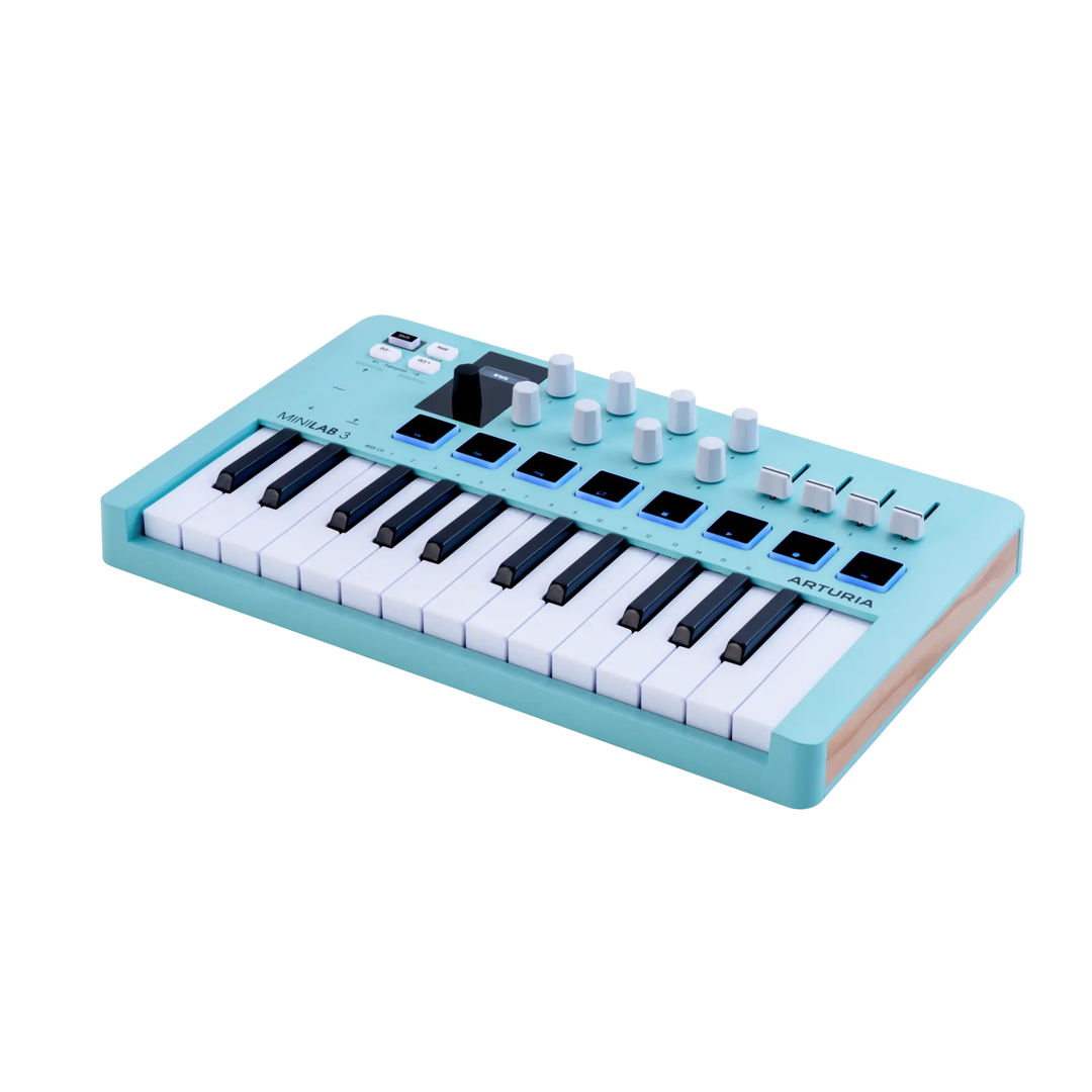 Arturia MINILAB3AM LTD 25-Key MIDI Controller w/Software (Aquamarine)