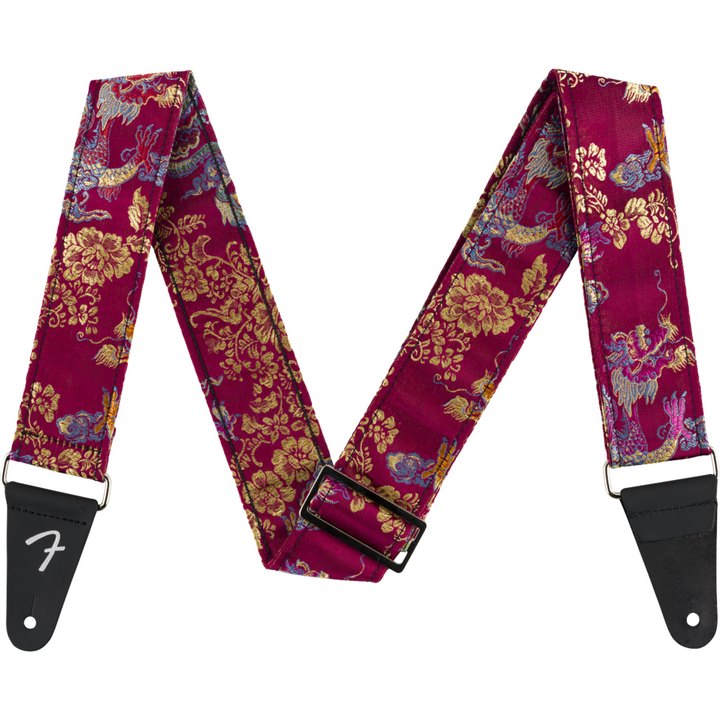 Fender Satin Dragon Strap -  Wine