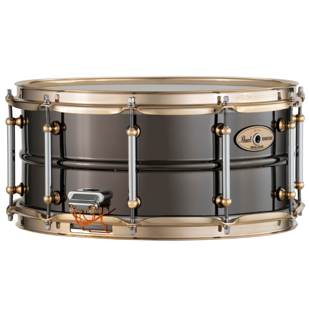 Pearl STHNSF1465 Pearl Limited Edition Black Nickel over Brass Sensitone Snare Drum