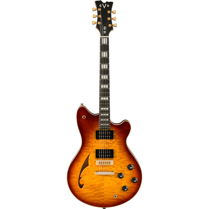 EVH - "SA-126 QM Special" Tobacco Burst  w/ White Deluxe EVH Hard Shell Case