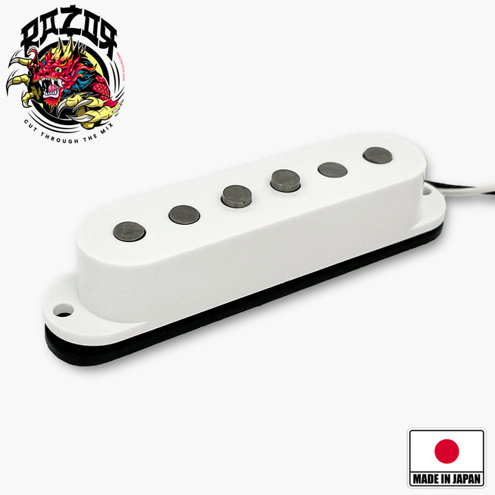 Allparts RZR-10058 Razor® Burumun Blue Moon Pickup For Stratocaster® - White