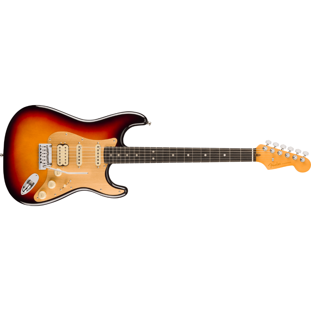 Fender American Ultra II Stratocaster HSS, Ebony Fingerboard (Ultraburst)  Electric Guitar