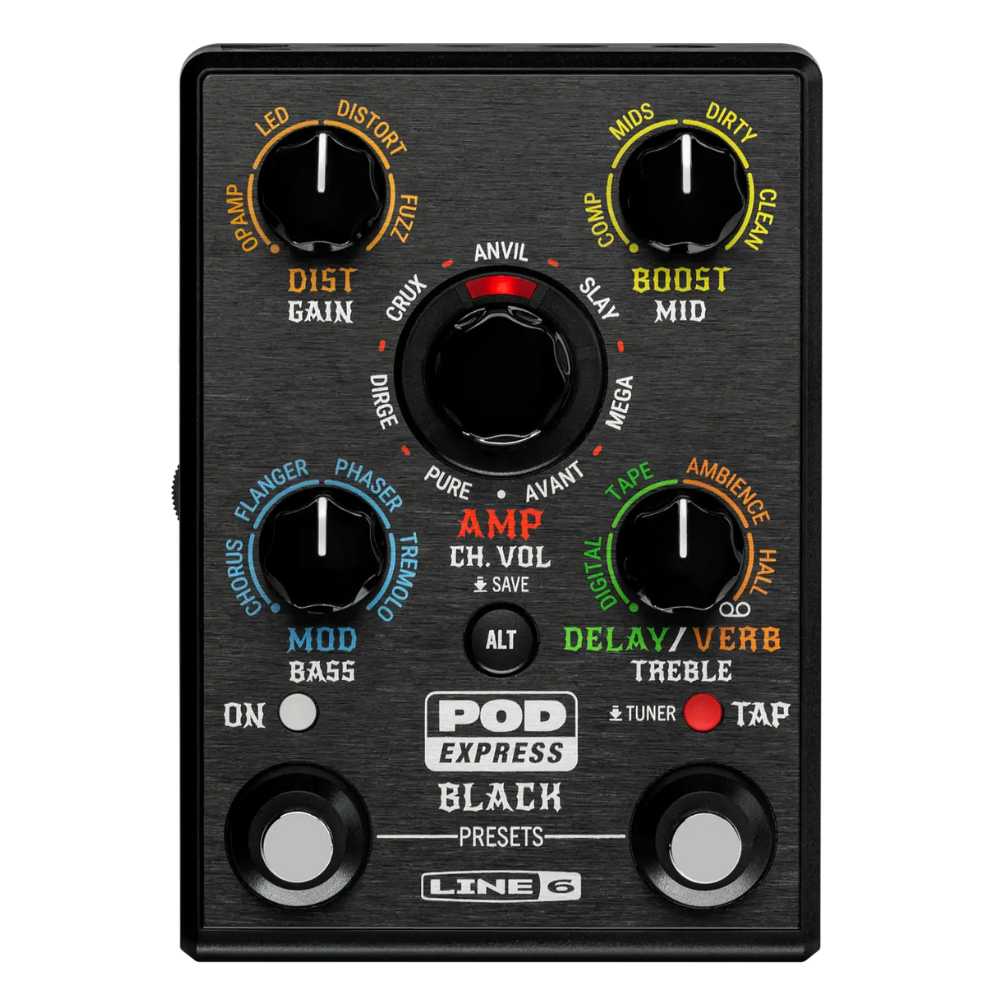 LINE 6 POD Express Guitar Ultra-portable Amp & Effects – Music LINE 6 POD Express Guitar Ultra-portable Amp & Effects – Music