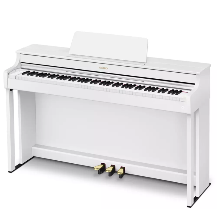 Casio AP-300WE Celviano 88-Key Digital Piano with Cabinet and Bench - White