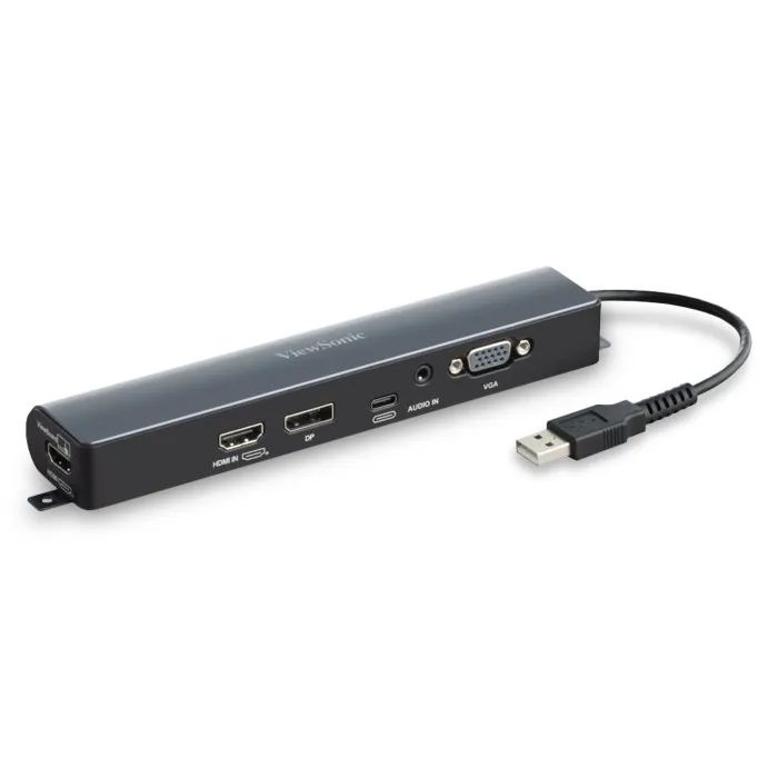 ViewSonic VB-IOB-001  IFP50-5 Series Box Accessory, Adds HDMI-in, VGA, DP-in, USB-C, Audio In, HDMI Out, USB-A, Grey/Black