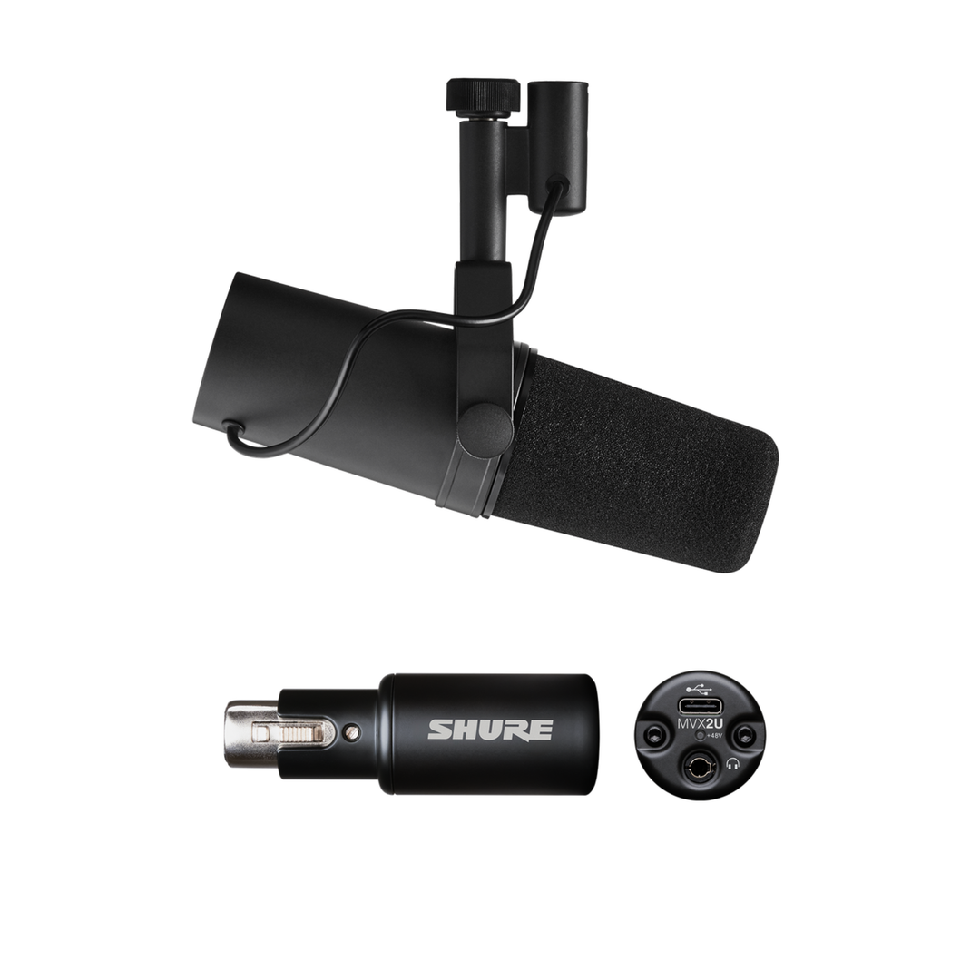 Shure MVX2UG2 Single-Channel Digital Audio Interface XLR to USB - Black