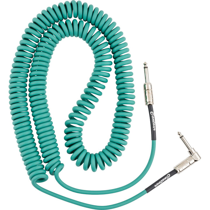 Fender  Contour 30' Coiled Cable - Sherwood Green