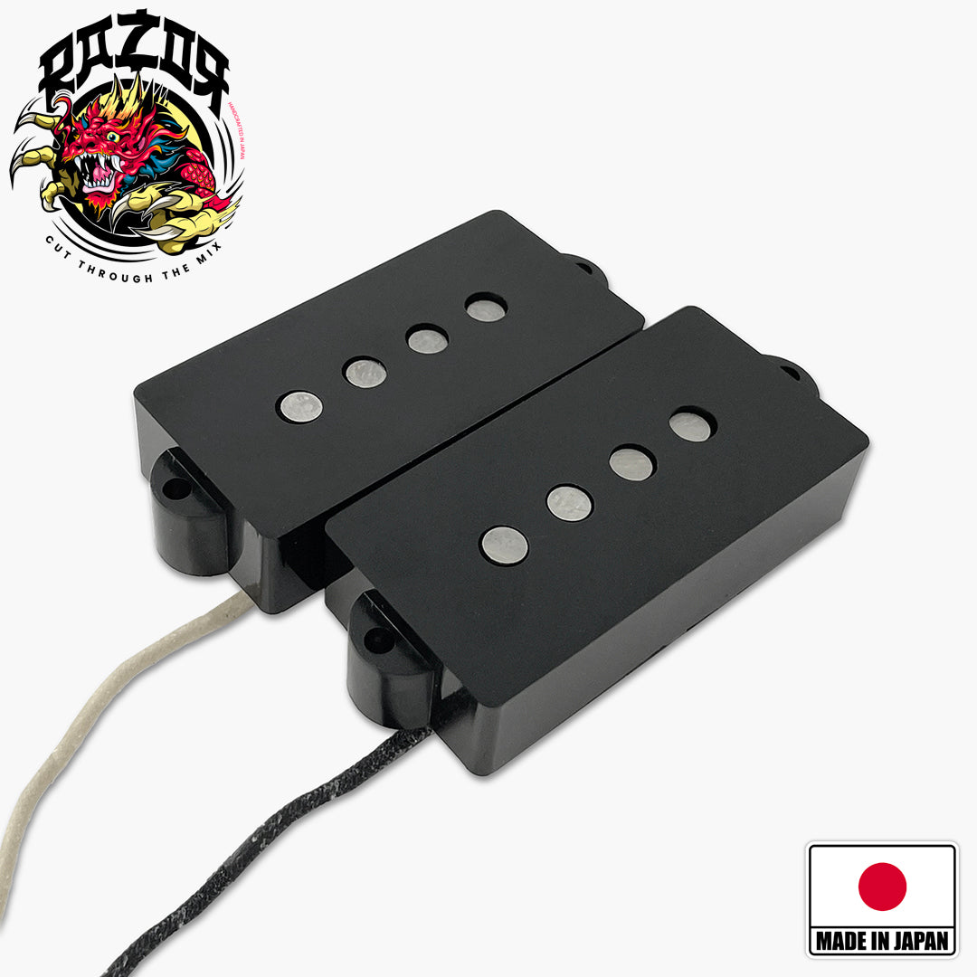 Allparts RZR-10127 Razor® Buraddo mūn Blood Moon Pickup for Precision Bass® - Black