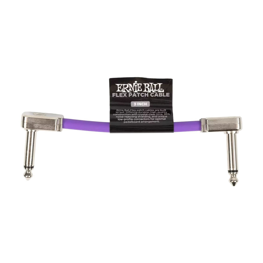 Ernie Ball 6446EB Flex Patch Cable 3" - Purple