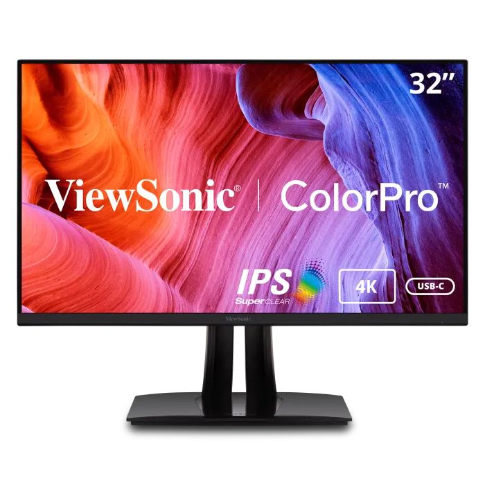 Viewsonic VP3256-4K 32" Professional IPS Monitor  4K UHD, USB-C 60W, Pantone Validated