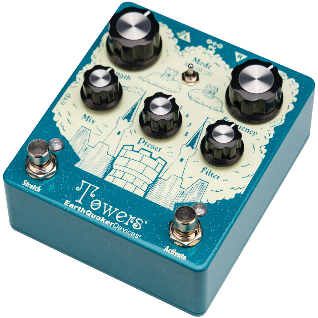 Earthquaker Devices Towers Soundscape Generator Stereo Reverberant Filter Pedal